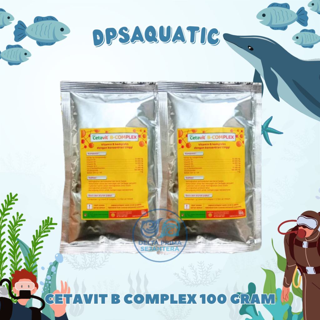 CETAVIT B COMPLEX 100 GRAM - Vitamin B Complex untuk Selera Makan Ayam Bebek Unggas