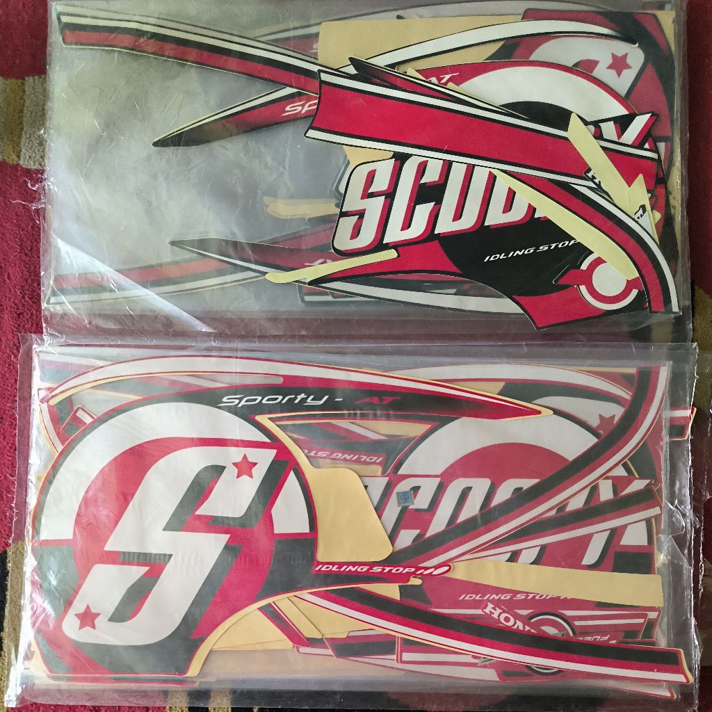 Striping/Lis Body Honda Scoopy Sporty 2015/2016 – Stiker Body Scoopy 2015 2016 1 Set Lengkap
