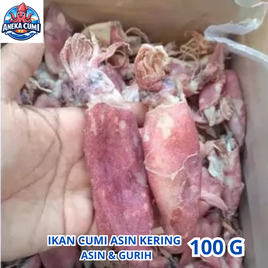 Cumi Asin Kering 100 Gram Murah Ikan Asin Cumi Kering / Khas Rembang Gread A
