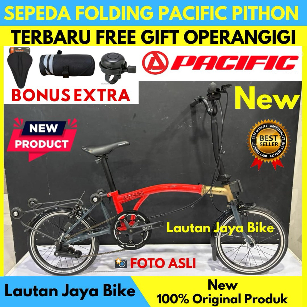 Sepeda Lipat Pacific Phiton Folding Bike Terbaru