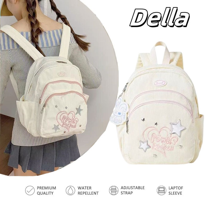 [READY] Ransel Corduroy /Tas Sekolah Ins Wanita Besar Korea Import  /Tas Ransel Sekolahtas / Ransel 