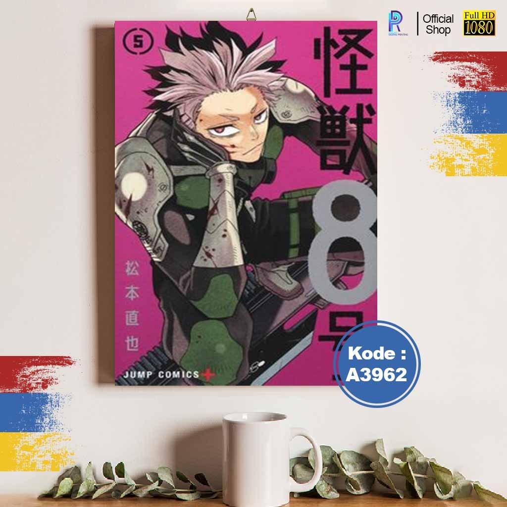 Hiasan Dinding Kayu KAIJU8 Poster KAIJU8 Wall Decor Unik untuk Kamar & Ruang Tamu AA3961 XZ