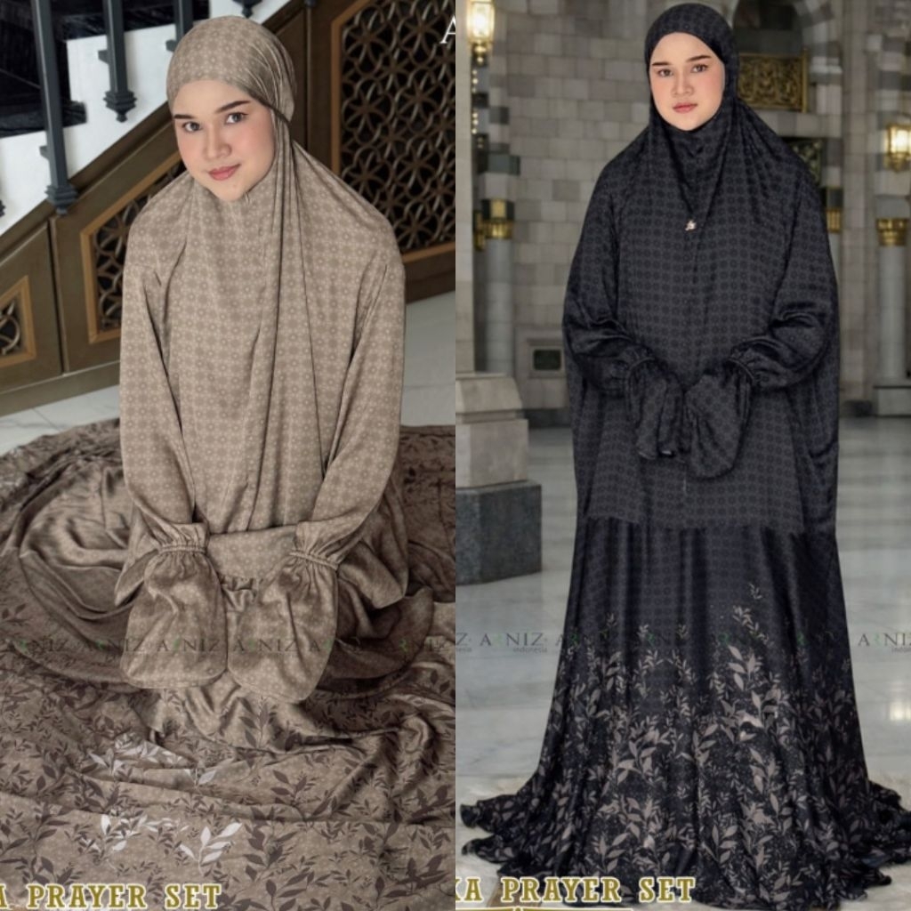 Malaika Prayer Mukena Terusan Edisi Hari Raya 2026 By Arniz Collection Terbaru