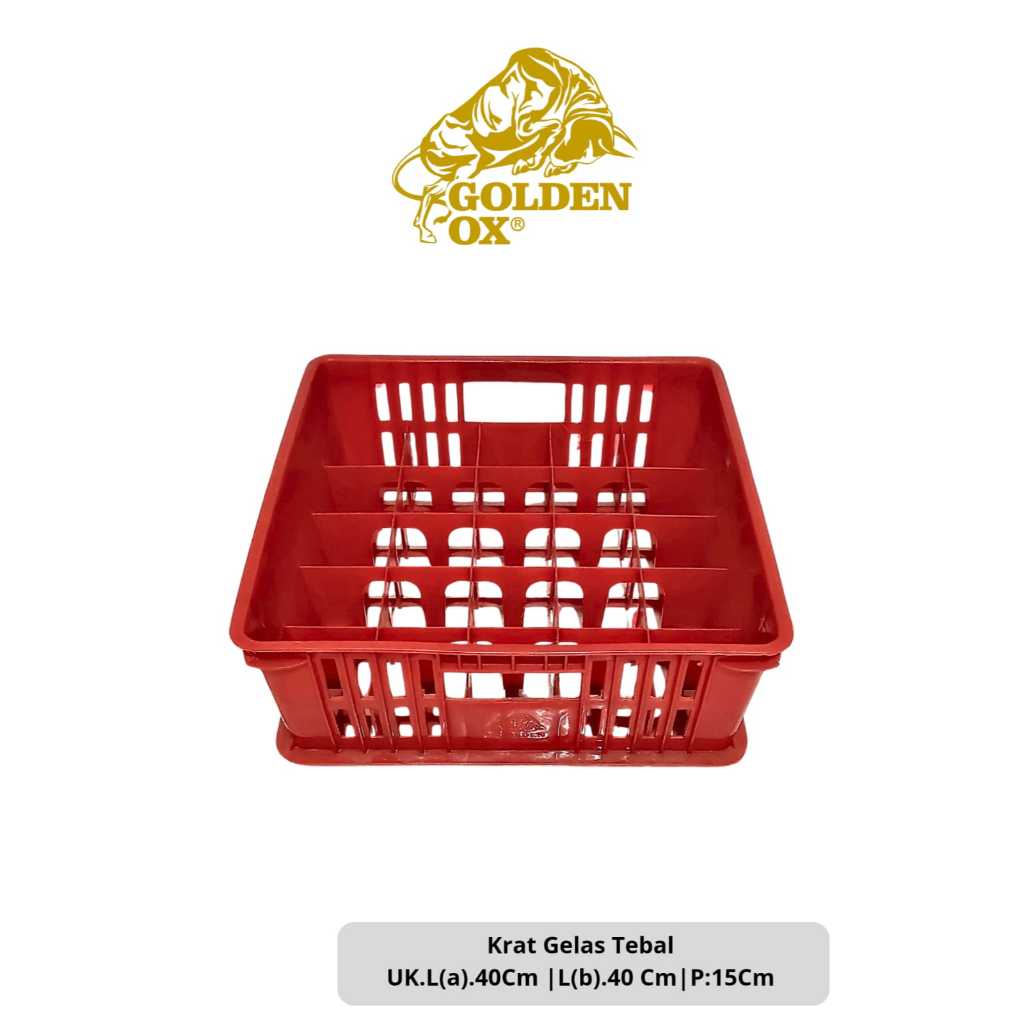 Krat Gelas 25 Lubang GOLDENOX PREMIUM / Krat Plastik