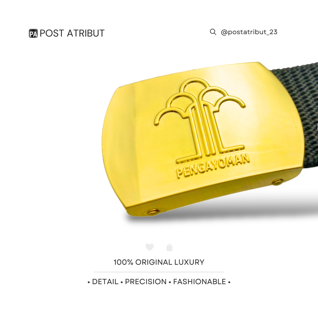 100% LUXURY GESPER PENGAYOMAN VERSI II / Pengayoman / Kemenkum / Kemenkumham / Kemenimipas / Atribut