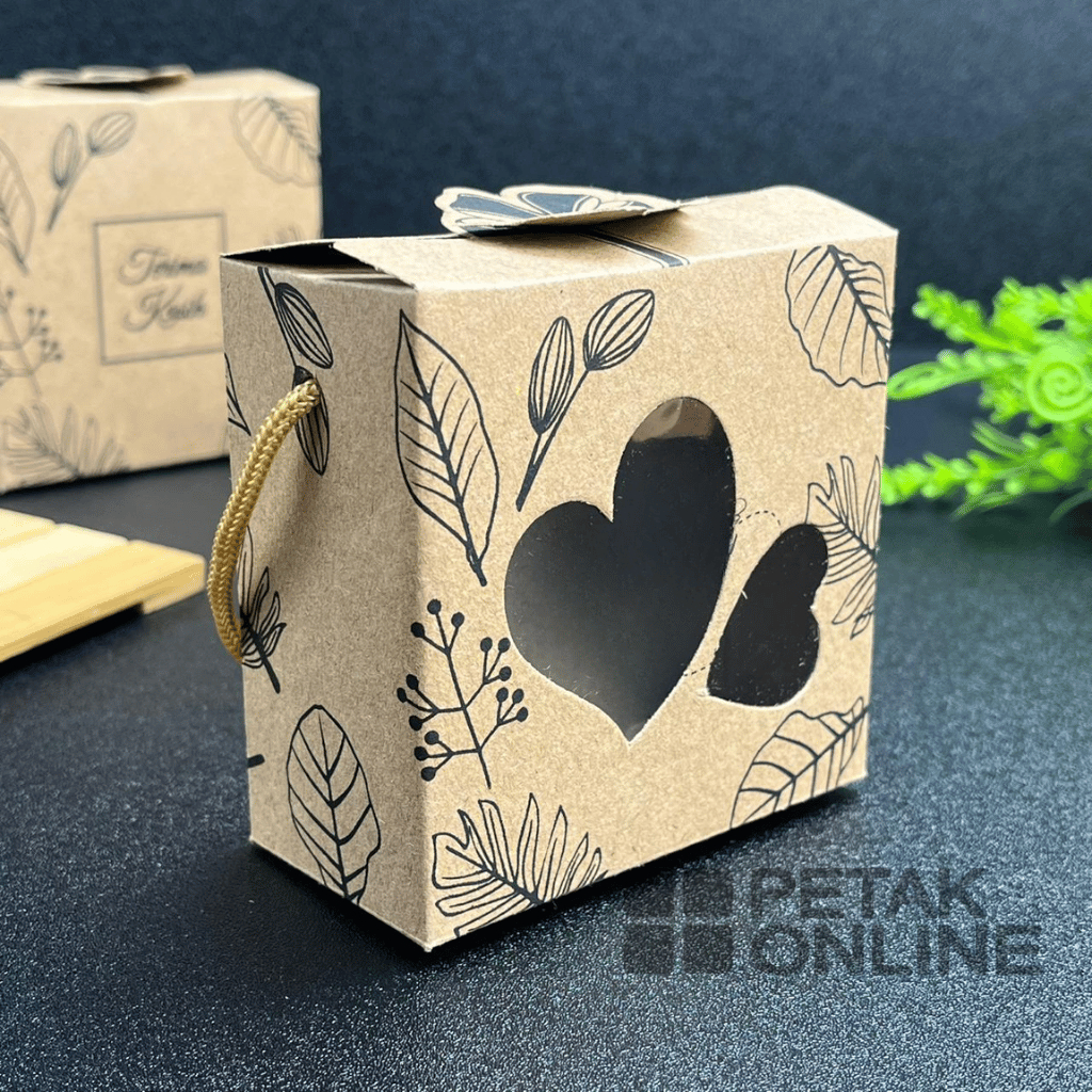 50 Pcs, Box Coklat 4 x 8 cm/ Box Kraft Kemasan Mangkok Ayam, dll