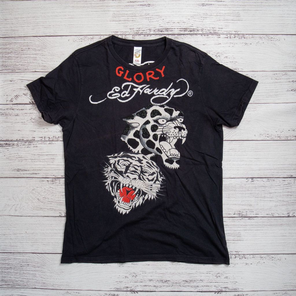 T-Shirt Kaos ED HARDY Black