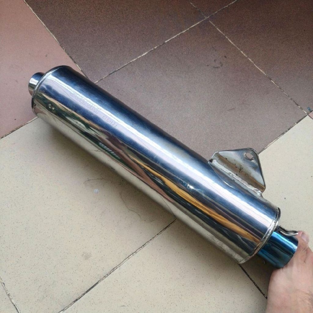Knalpot Suzuki Smash Titan New Original Ori Second Bawaan Bekas Inlet 50