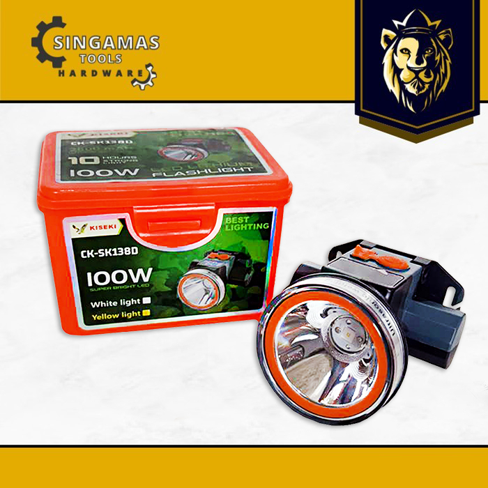 KISEKI Head Lamp CK-SK138D 100W - Senter Kepala