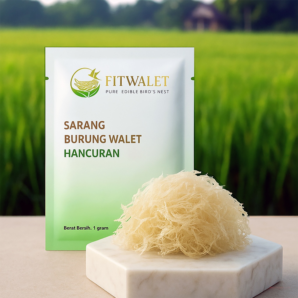 [Fitwalet] Sarang Burung Walet Premium Siap Seduh – Minuman Kesehatan & Kecantikan Kulit Glow