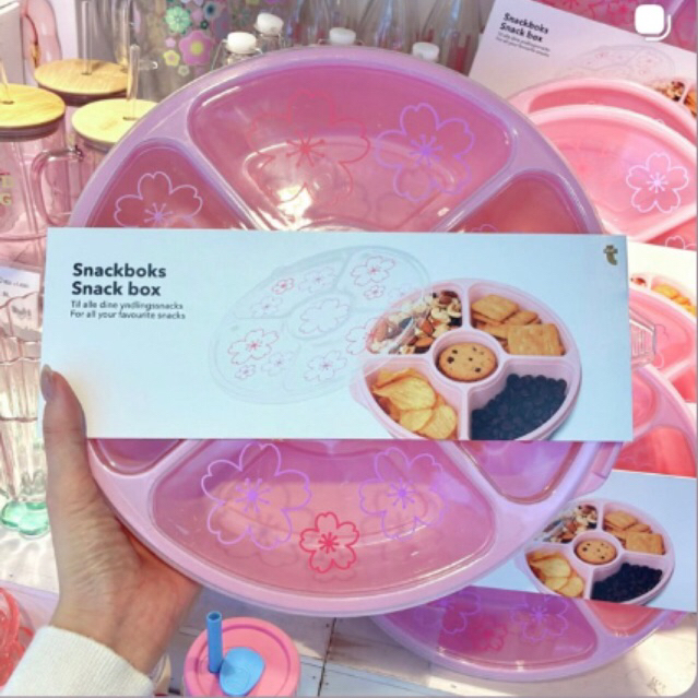[JASTIP FLYING TIGER] Snack Box Pink Bunga