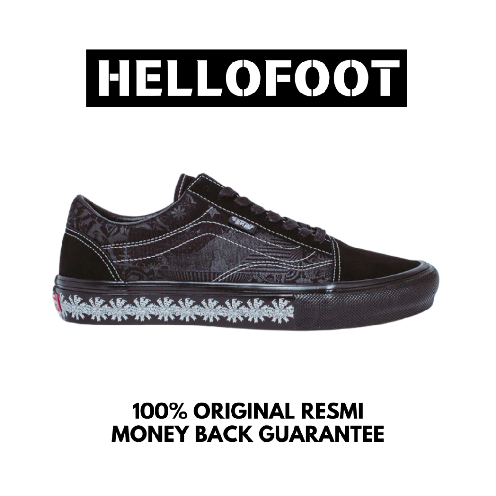 Sepatu Vans Old Skool Pro Skate x Fucking Awesome Spiral Black  [100% Original Resmi]