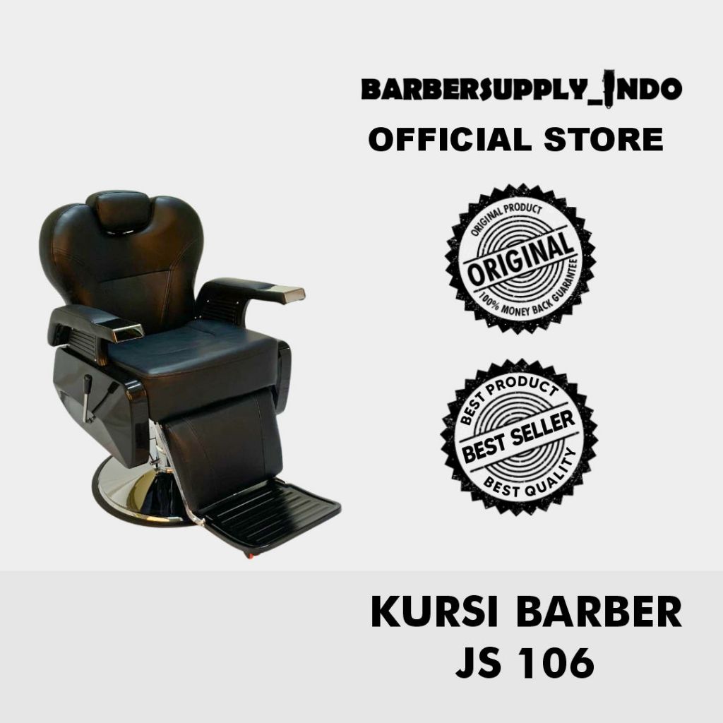 KURSI BARBER SHOP HIDROLIK KURSI BARBER SALON HIDROLIK MURAH JS 106