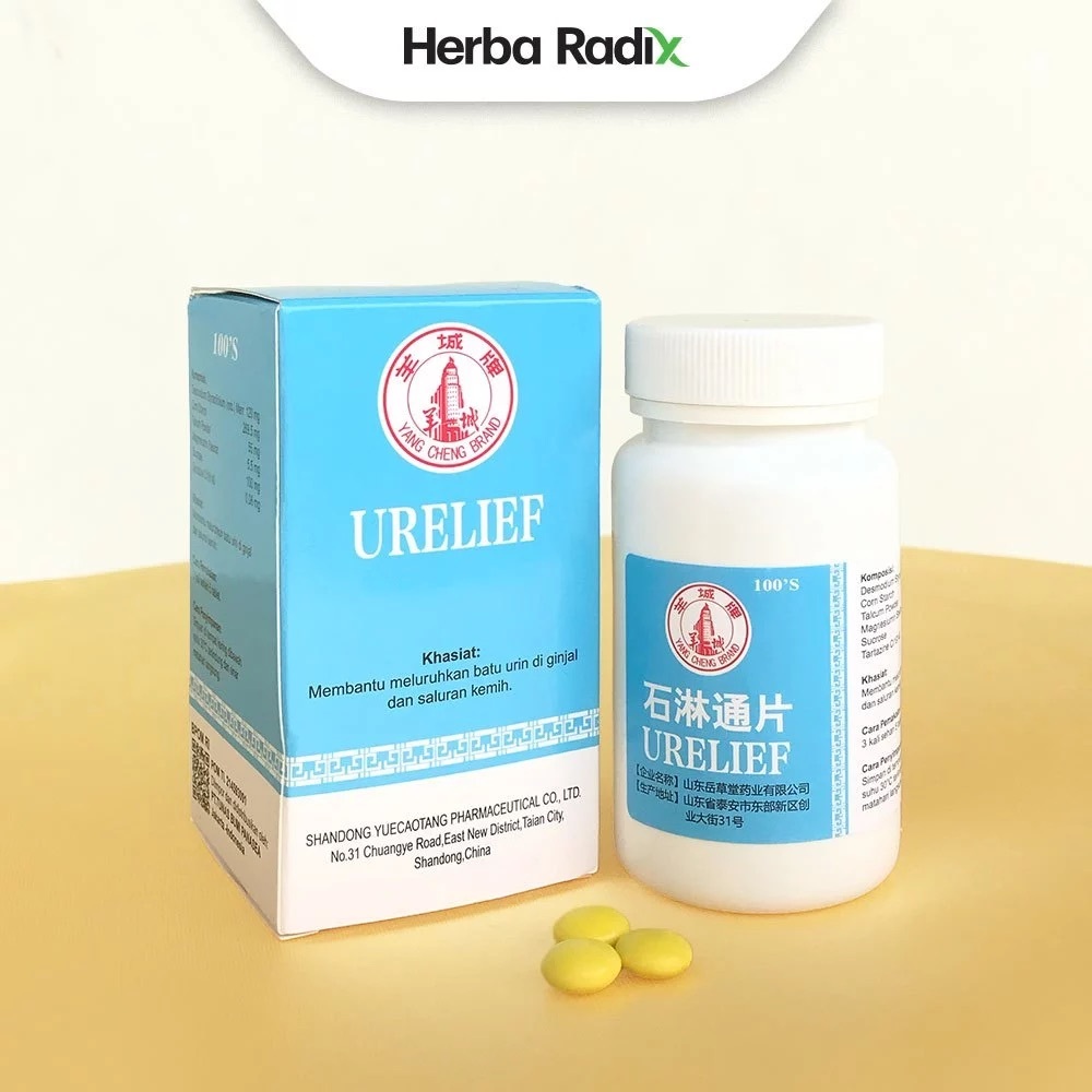 Urelief (Shi_Lin_Tong Yang Cheng Brand)- Obat Herbal Meluruhkan Batu Urin di Ginjal dan Saluran Kemi