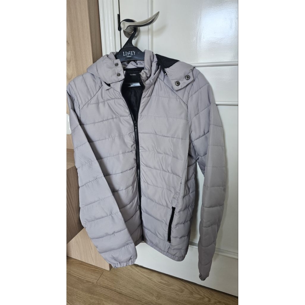 Bershka Puffer Jacket Gray M