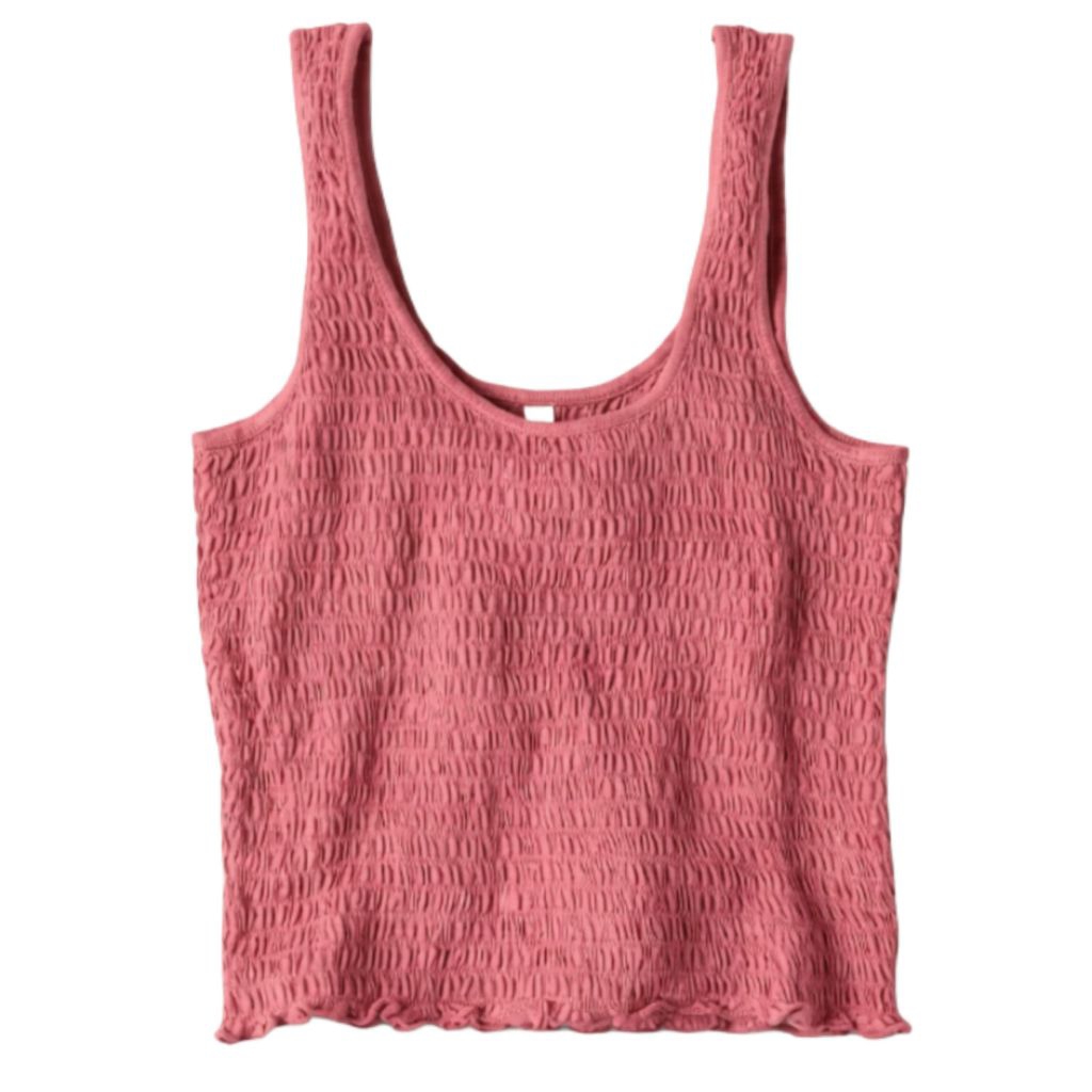 A*ropostale women Smocked Pink Tanktop / Tanktop wanita original branded / kutung wanita terbaru