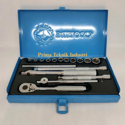 Kunci Socket Set Bullock's Inch 1/4" DR 17Pcs 6PT (5/32" s/d 1/2")
