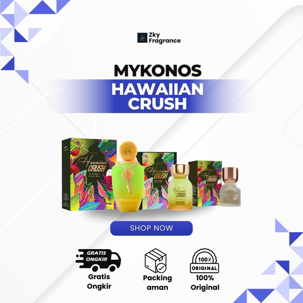 [Ready Stock] Mykonos - Hawaiian Crush Extrait de Parfum 15ml, 50ml & 100ml