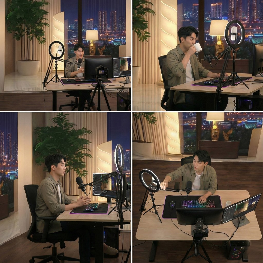 Kain latar untuk ruang siaran langsung pembawa acara emosional, dinding latar untuk siaran berbagi p