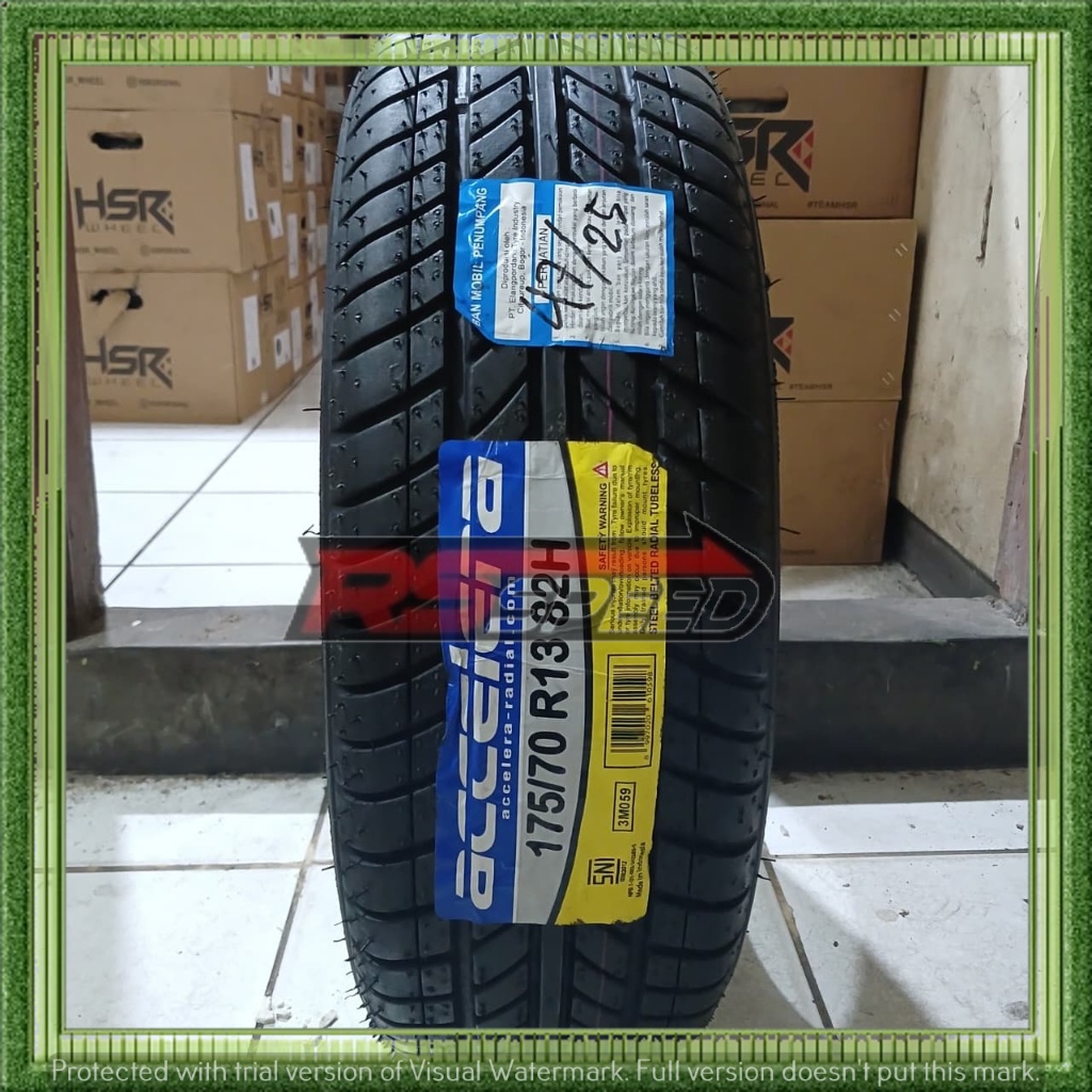 BAN MOBIL RING 13 UKURAN 175/70 R13 MERK ACCELERA ACCELERA BAN MOBIL TUBLES R 13