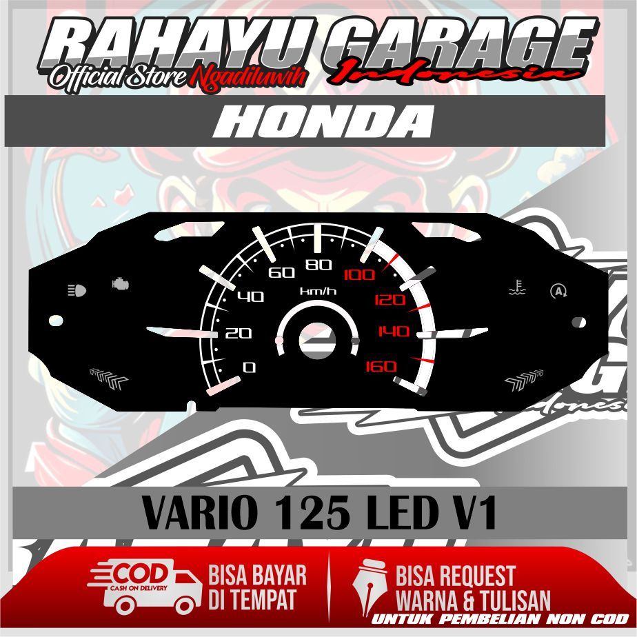 PAPAN SPEEDOMETER CUSTOM HONDA VARIO 125 LED V1