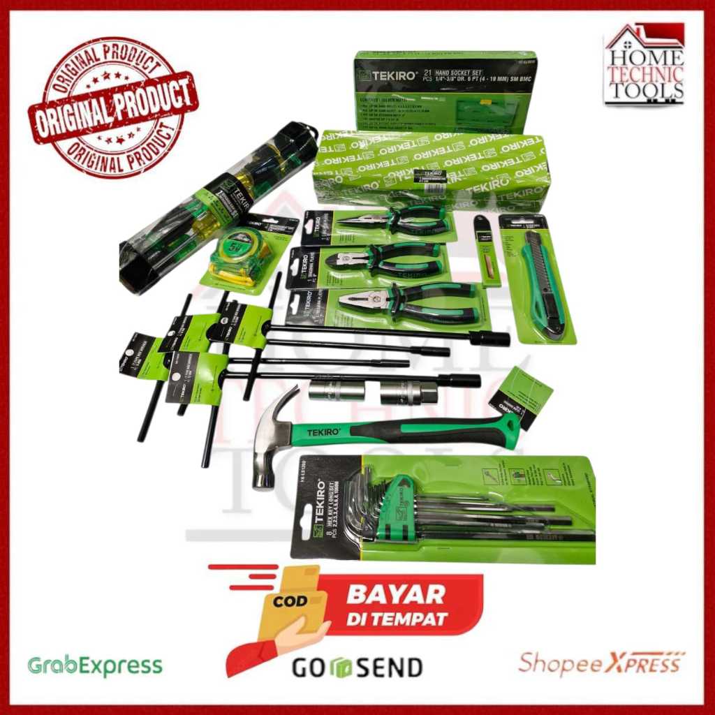 PAKET LENGKAP PERALATAN BENGKEL MOTOR TEKIRO - SET PERKAKAS LENGKAP PROFESSIONAL