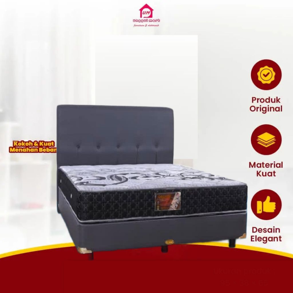 Springbed Central Deluxe Zeast Standart Knitting Unggul Mart