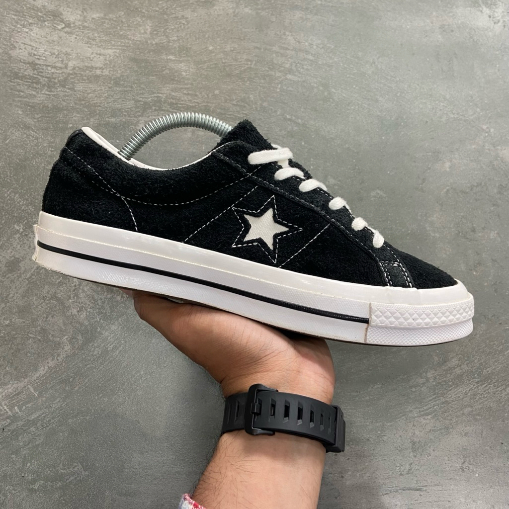 [Size 40] Converse One Star OX Suede Low Black White 2020 (158369C) Second Original Kondisi Mulus No
