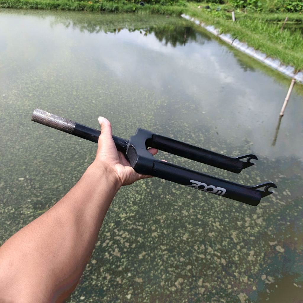 fork bmx zoom ulir Hitam doff custom