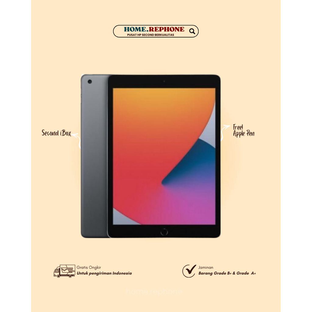 IPAD GEN 7 WIFI ONLY 32GB 128GB FULLSET SECOND IBOX