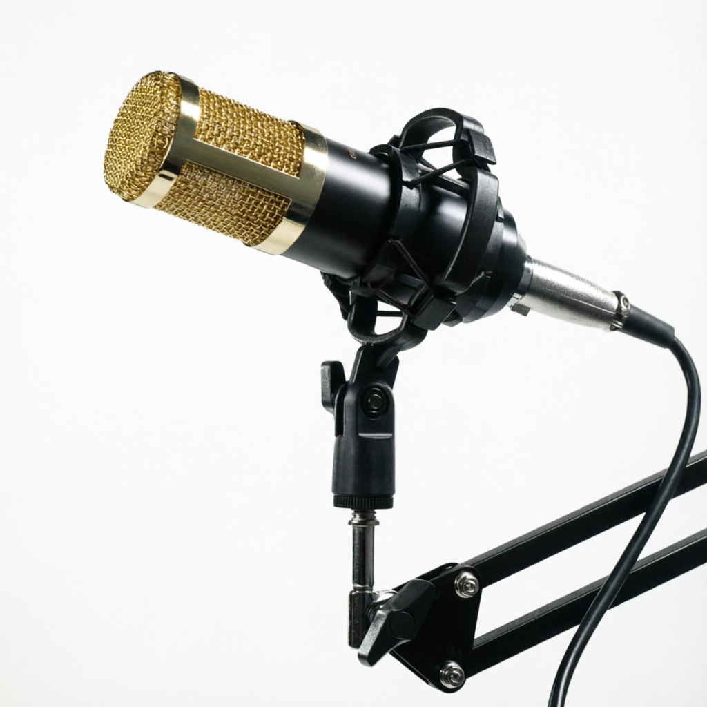 Mikrofon Kondenser XLR Condenser Microphone with Holder