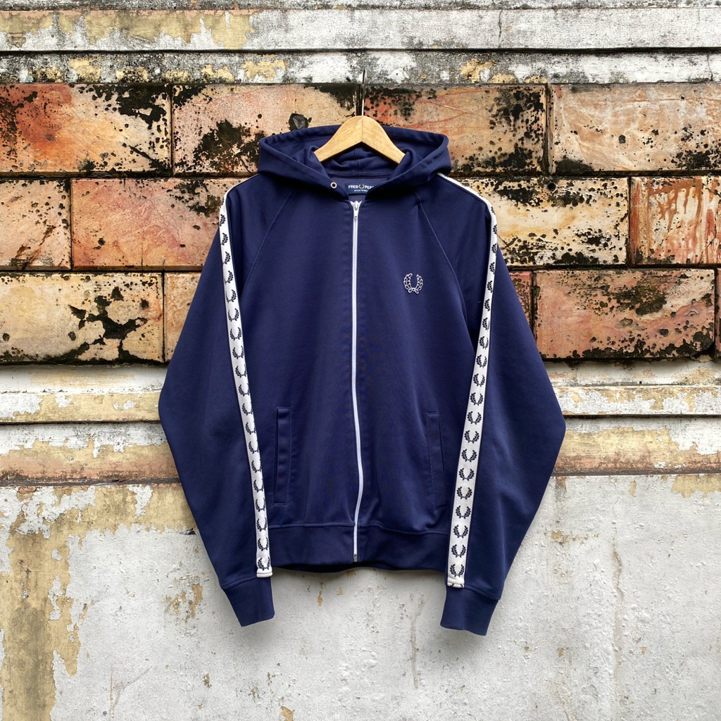 Tracktop Hoodie Fred Perry Navy
