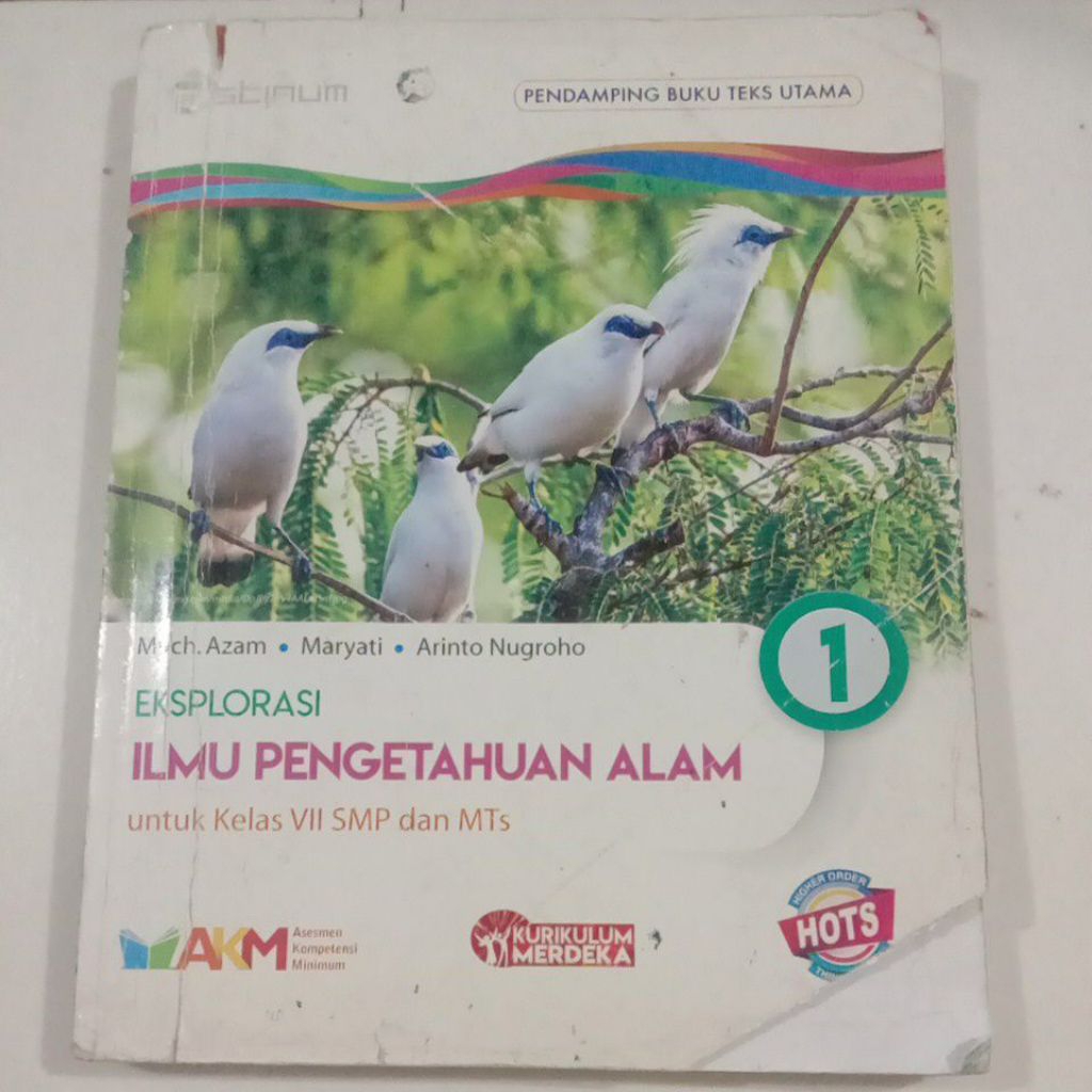 Eksplorasi Ilmu Pengetahuan Alam/IPA 1 Untuk SMP/MTs Kelas 7/VII AKM K-Merdeka #Platinum