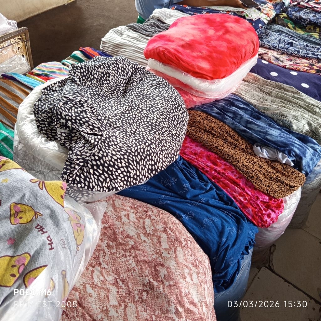 HARGA/0,5 M / KAIN KAOS SPANDEK RAYON PREMIUM / KAIN SPANDEK MOTIF BUNGA / BAHAN SPANDEK RAYON GAMIS