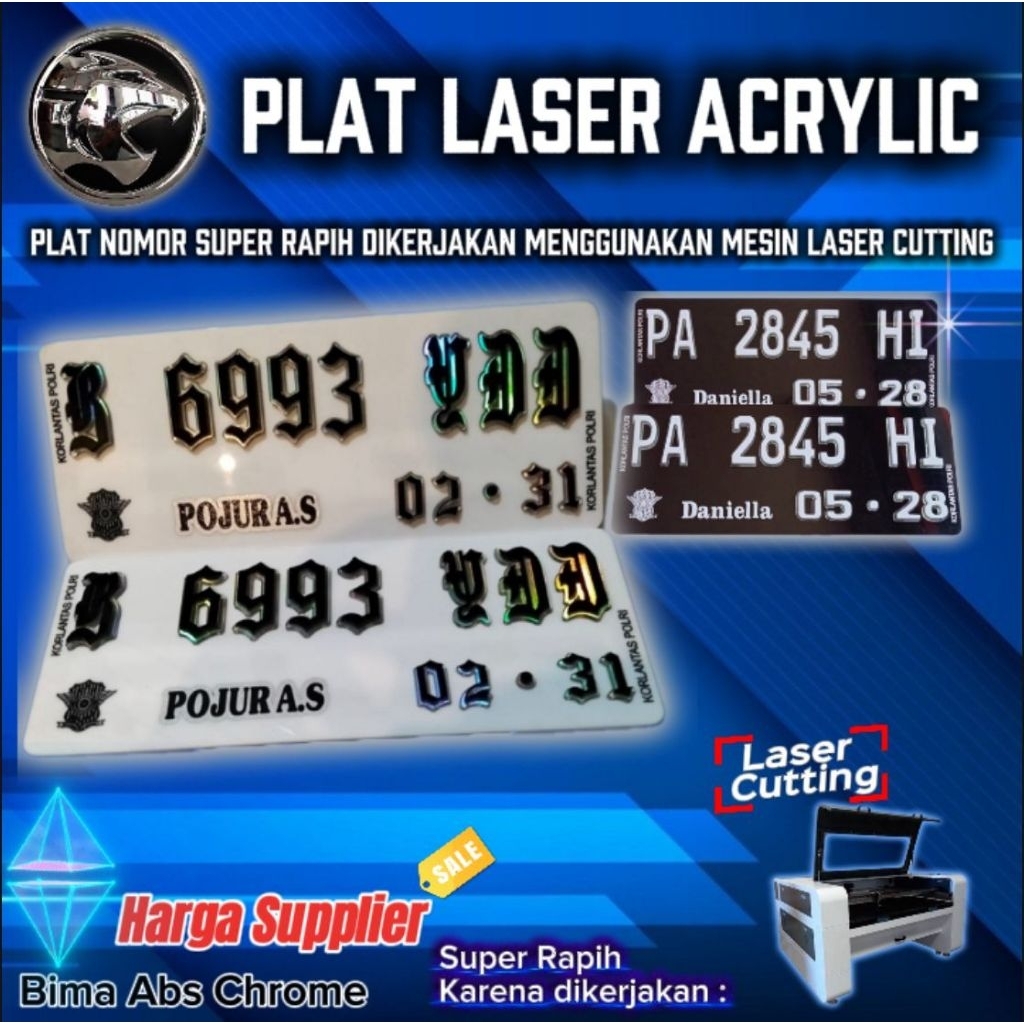 variasi custom plat termurah dan murah abis, plat termurah, plat murah abis, custom apik, plat nyala