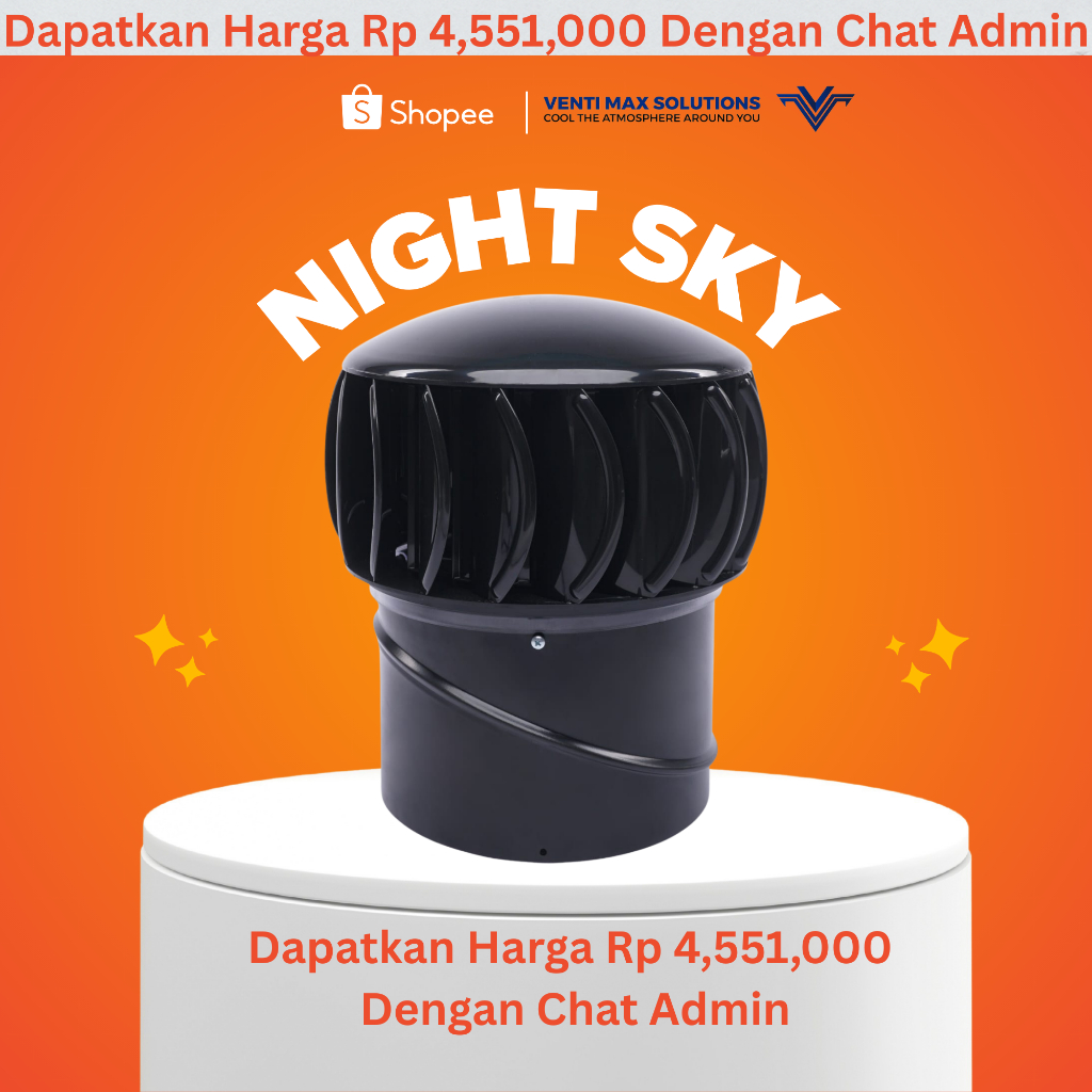 SUPAVENT | TURBIN VENTILATOR NIGHT SKY | TURBIN RUMAH