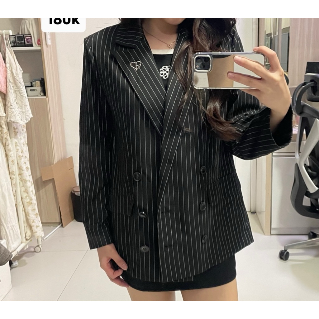 h&m x blackpink blazer