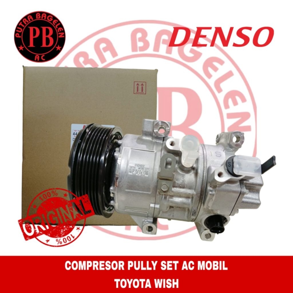 compresor kompresor ac mobil original denso TOYOTA WISH