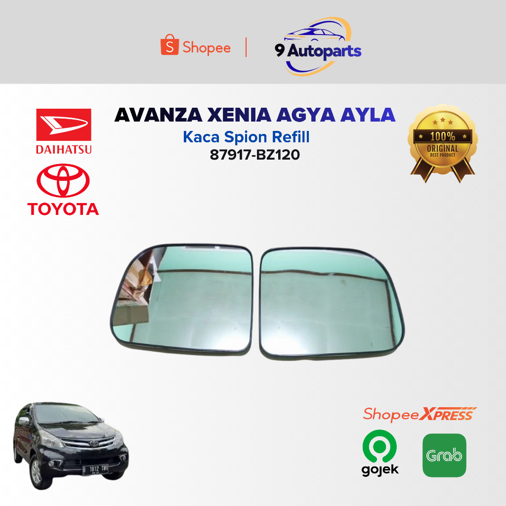 [TERKINI]Kaca Spion Mobil Avanza Xenia Allnew Veloz Agya Ayla 2012 2013 2014 2015 2016 2017 Original