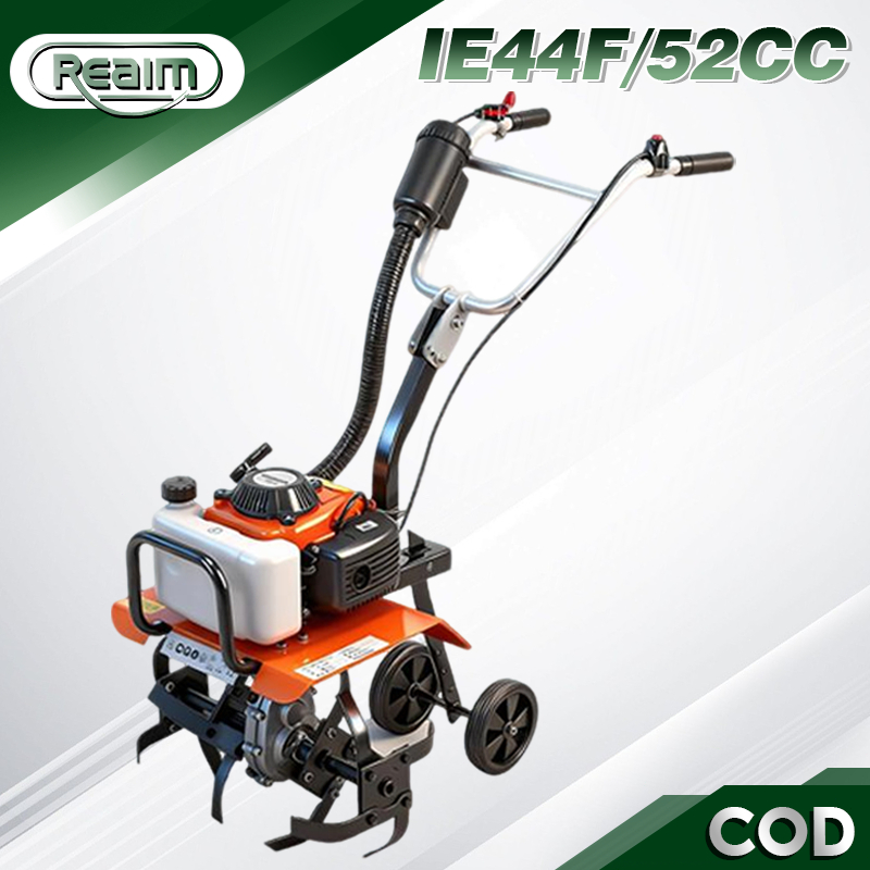 Reaim Cultivator Mini 52CC Mini Tiller Bensin Mesin Bajak Tanah Tiller Bensin 2-Tak