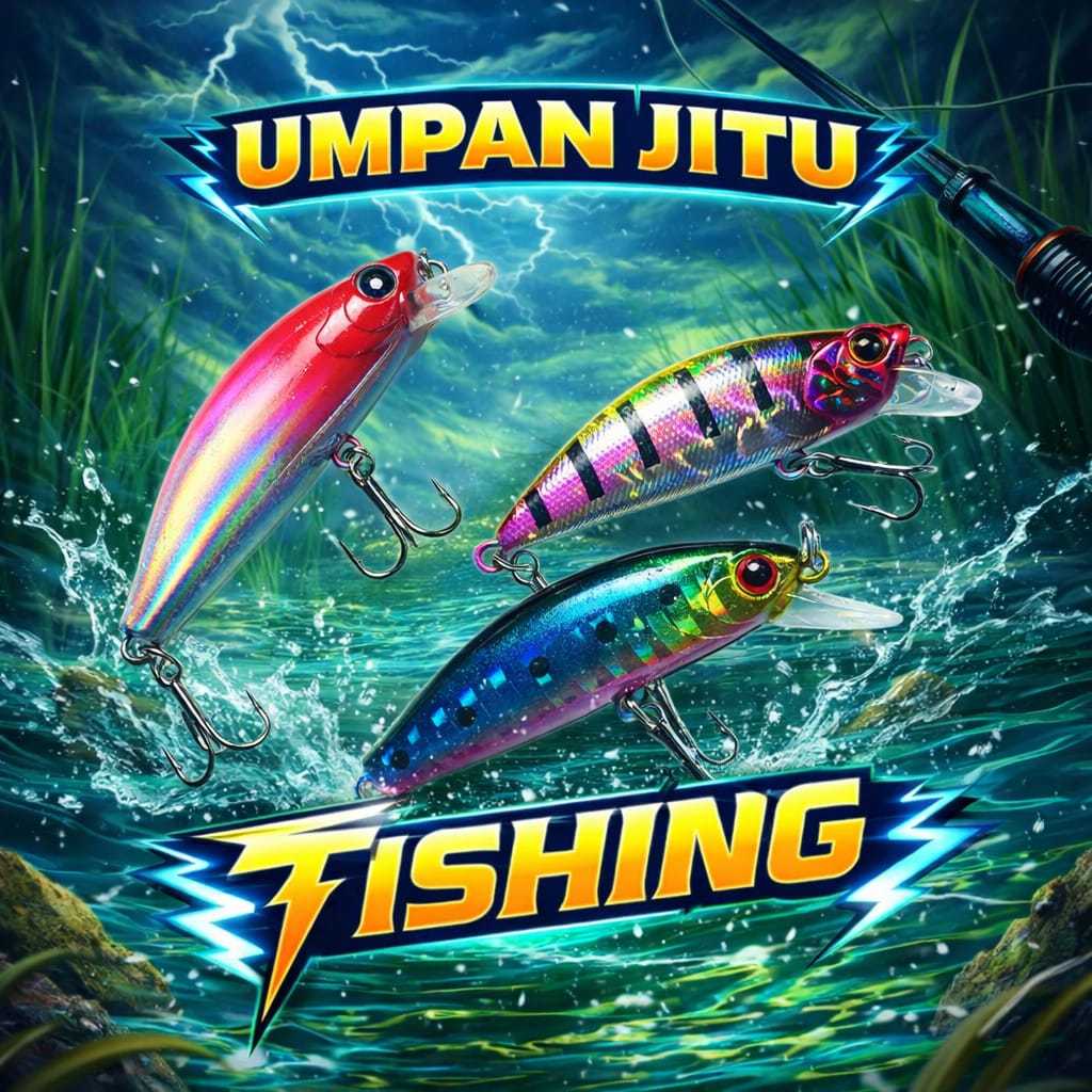 3PCS Umpan Ikan 6cm / Umpan Ikan Casting Fishing Lure Tenggelam Dalam Air
