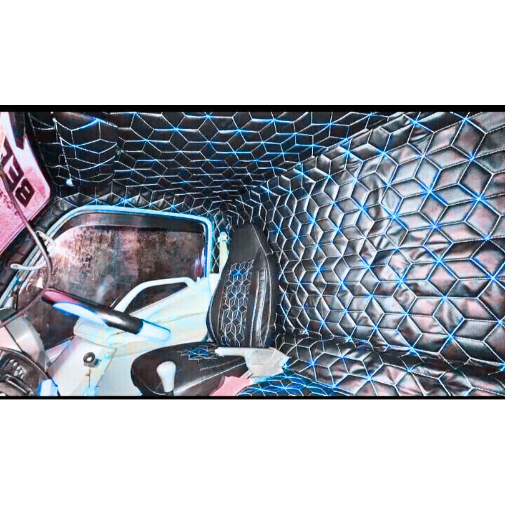 Full Interior Motif Bintang (Sarungjok Kiri+Kanan PlafonKabin Stir) Mobil Truk Canter Dll