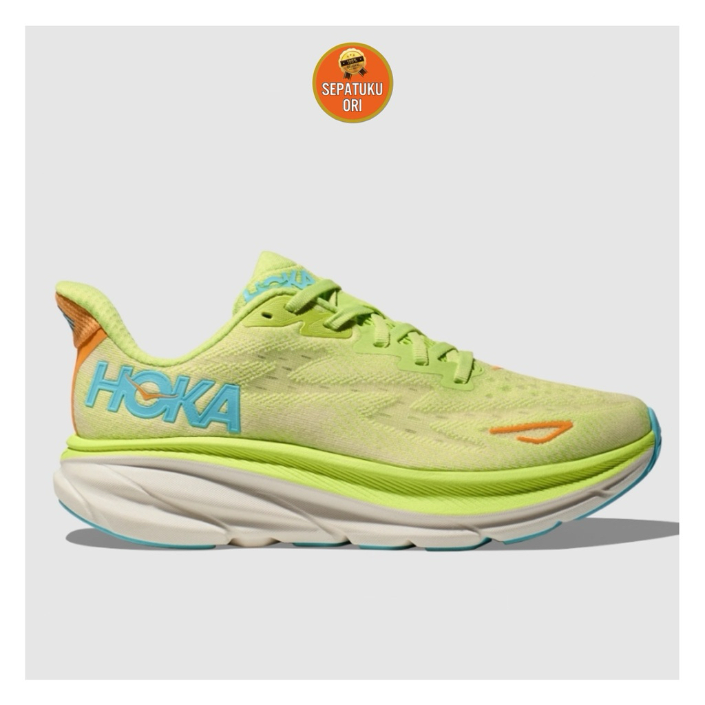 HOKA CLIFTON 9 W LIME BNIB ORIGINAL