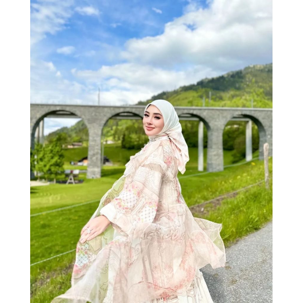 SHELLASAUKIA ORIGINAL SET HIJAB SHELLASAUKIA TERBARU ORIGINAL EDISI LEBARAN GAMIS SHELLASAUKIA TERBA