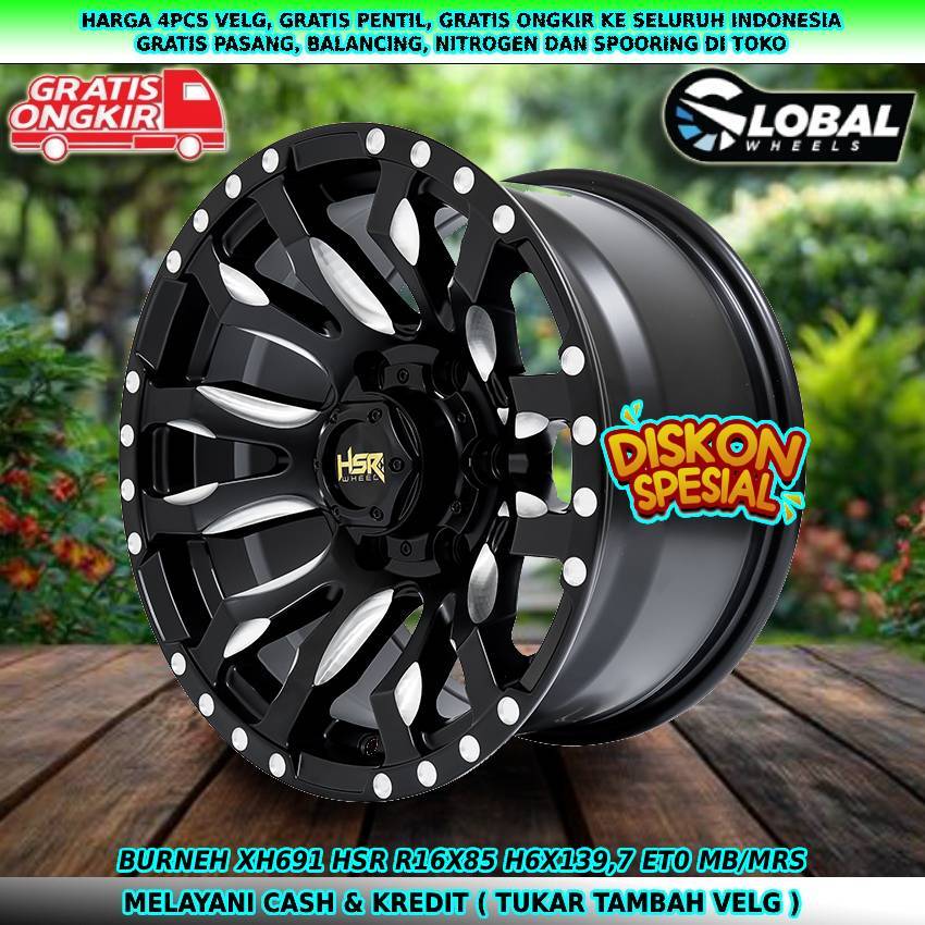 Velg R16 velg mobil Colorado| Trailblazer| Everest| Dmax| Panther| dll velg hsr burneh R16
