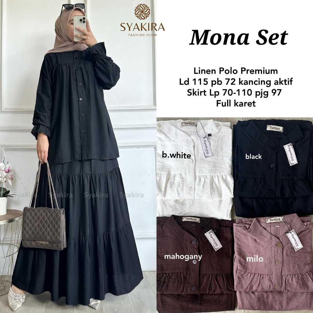 Pakaian Wanita HQ MONA SET From sYAKIRA FASHION STORE