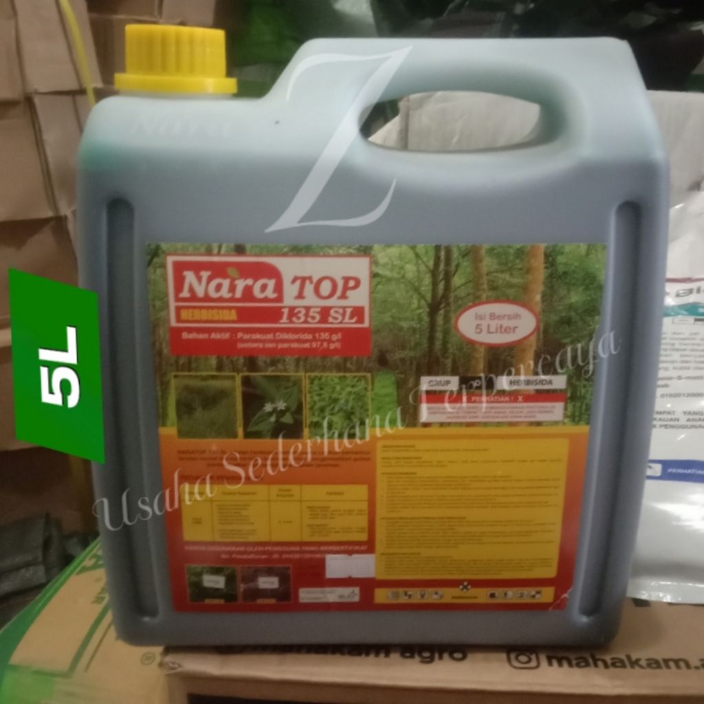 NARATOP 135 SL 5L Herbisida kontak Pengendali Cepat Gulma Pada Tanaman