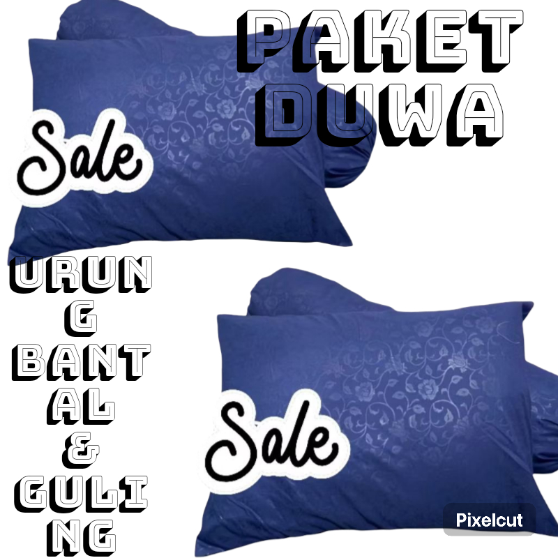 Urung bantal dan guling paket duwa bantal dan guling motif embos