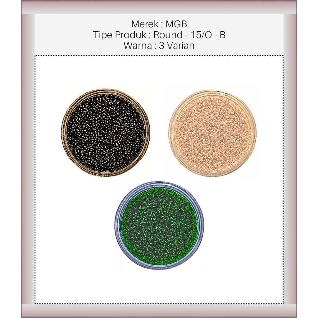 MGB™ - 15/O - BB - Matsuno Japan Beads - Matsuno Manik Manik Jepang - Japanese Round Beads - Manik M