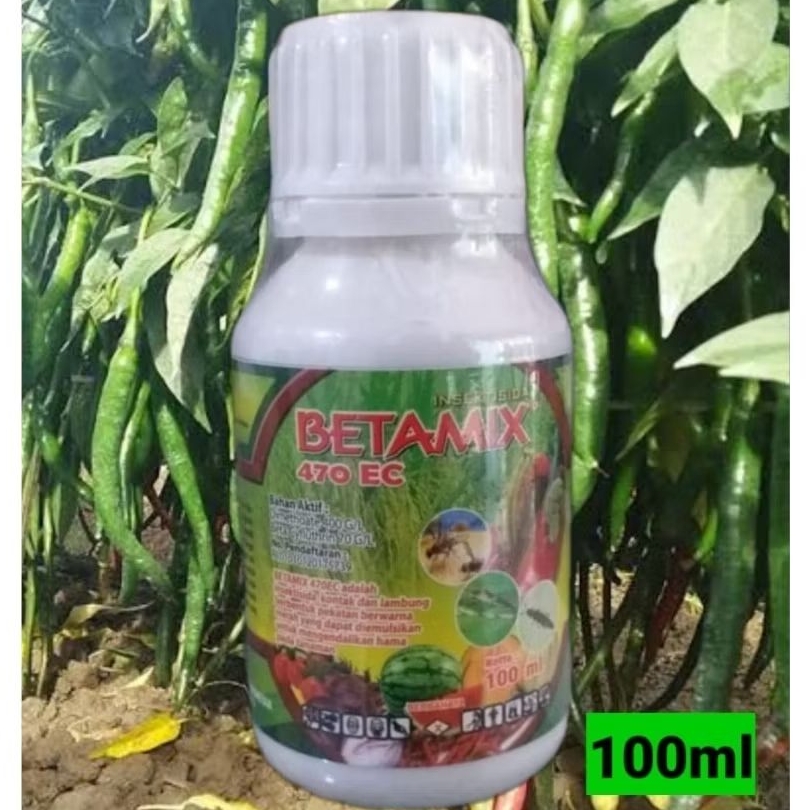 Betamix 470ec. 100ml / Insektisida/Obat lalat buah topcer/Obat ulat, trips,walang sangit/Obat busuk 